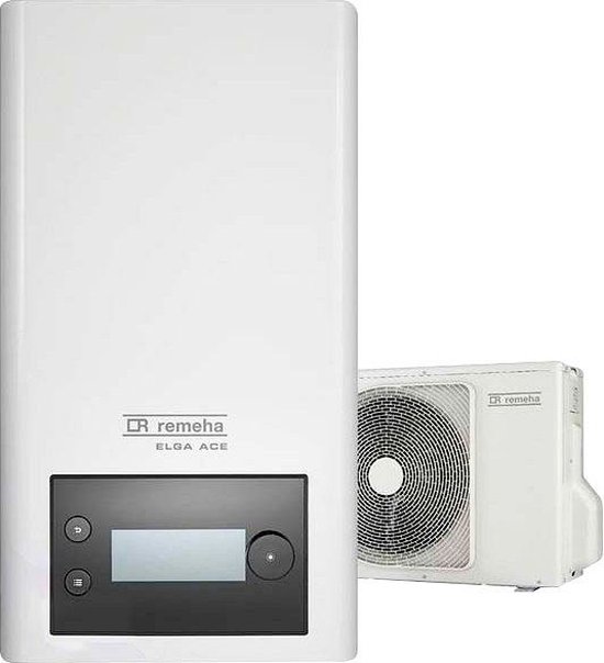 Remeha Elga Ace 4 kW hybride warmtepomp (binnen- en buitendeel)