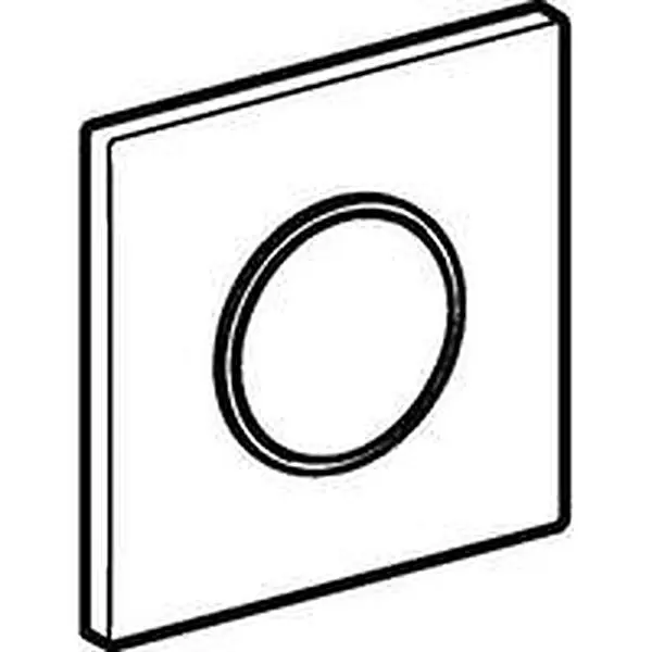 Geberit type 10 bedieningsplaat,pneumatisch,rond,glanschroom/matchr/glans chroom