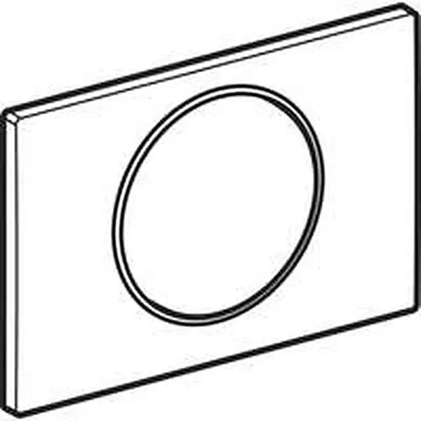 Geberit Sigma10 bedieningsplaat,1-toets,rond,Infra rood,rvs geborsteld/gepolijst voor Netvoeding, 2-toets spoeling 242.782.KH.1