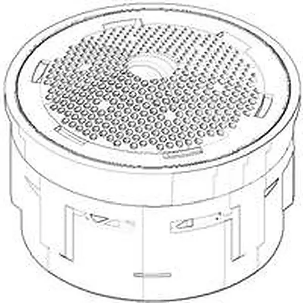 Aérateur Dornbracht notamment pour mitigeur monocommande Elio platine mat 09290307590