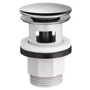 Bouchon de vidage Hansgrohe 5/4" push to open pour lavabos avec trop-plein chromé