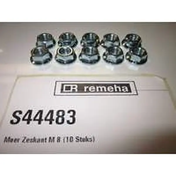 Remeha moer zeskant M8 10 stuks