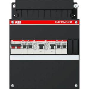 ABB Hafonorm 1-fase groepenkast met 4 groepen, 2 aardlekschakelaars en 2-polige hoofdschakelaar (1SPF006905F0119)