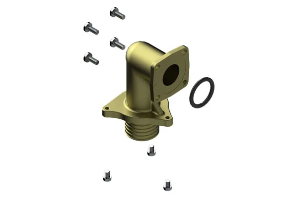 Bosch fitting met flens 90gr