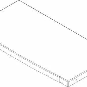 Nefit afdekplaat boven iv/bu sp voor o.a. Monoblock ODU 7 S 8738206051