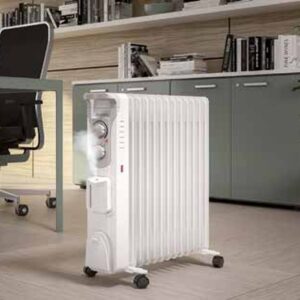 Radiateur bain d'huile Olimpia Splendid Caldorad Humi 9 avec humidificateur 2000 W
