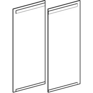 Geberit set deuren t.b.v. Option spiegelkast 90cm