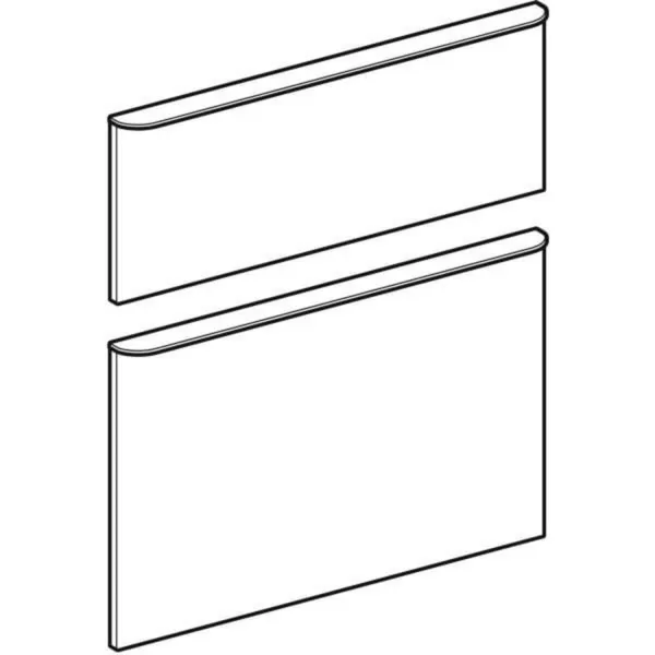 Geberit set schuifladefronten 90cm lava gelakt mat