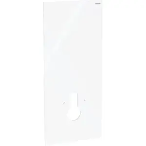 Geberit frontafwerking 114cm glas Wit voor o.a. Vloerstaande en wand-wc, 114 242.662.SI.1