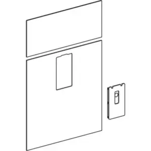 Geberit frontafwerking Monolith 73cm glas Wit voor Wastafelkraan H114 ( Bouwjaar 2012- ) 242.702.SI.1