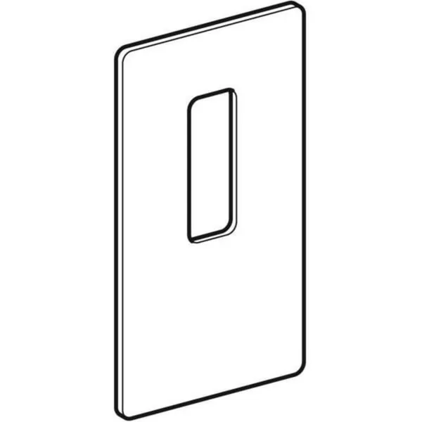 Geberit serviceluik wandkraan glas Zwart