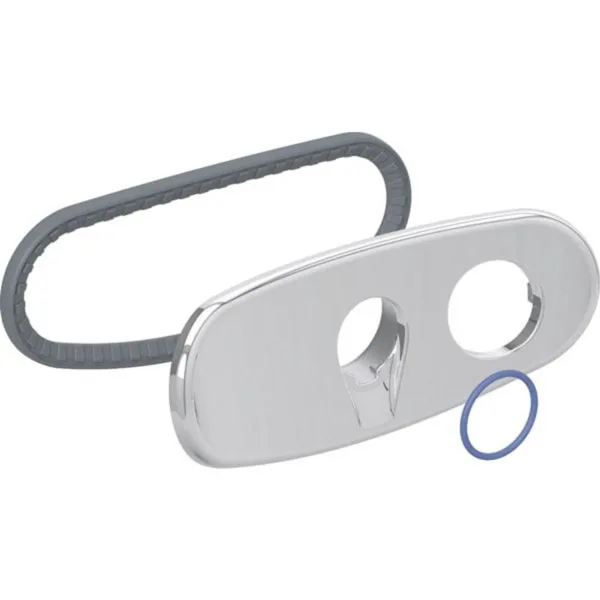 Plaque de recouvrement Geberit chromée notamment pour WC complet, WC suspendu-2 250.094.21.1