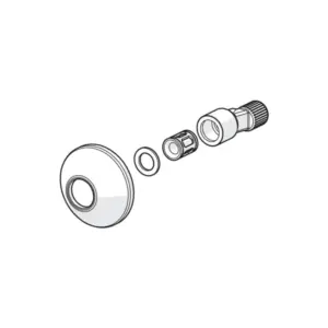 Hansa S-aansluiting compleet 3/4" x 1/2" tbv Prisma