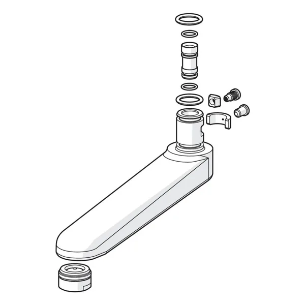 Hansa Uitloop compleet 145 mm