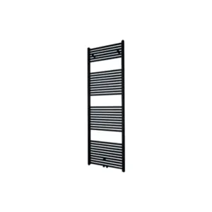 Radiateur de salle de bain DRL Lisa noir mat, h=1503 mm, l=600 mm, chauffage central