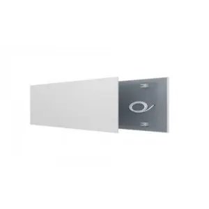 Panneau infrarouge métallique HeatXL Ecaros 550 W, 89 x 59 cm, blanc RAL 9003
