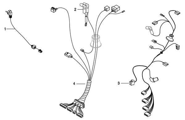 Exploded view Nefit (Bosch) TrendLine II HRC30 CW6 II: Kabelboom