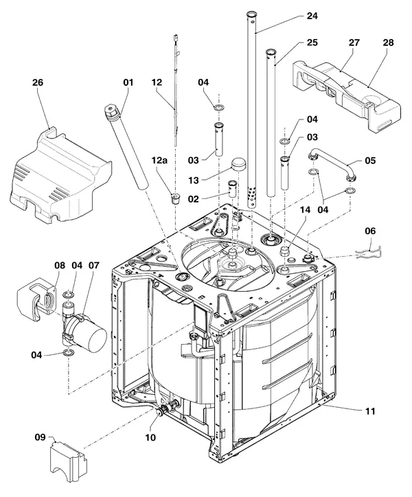 Exploded view Vaillant ecoCOMPACT VSC 306/4-5 150: Boiler