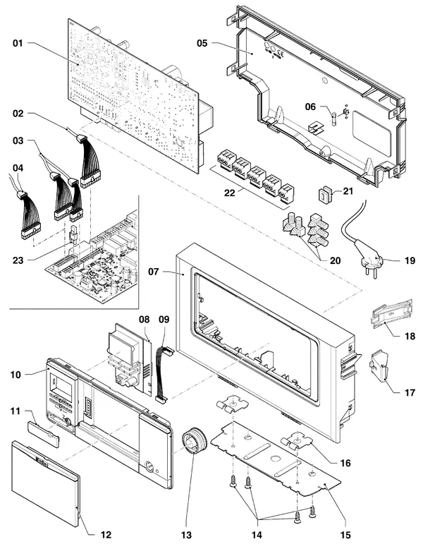 Exploded view Vaillant ecoTEC plus VC 806/5-5 R3: Schakelkast