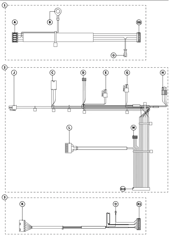Exploded view Intergas Xtreme 30: Bedrading