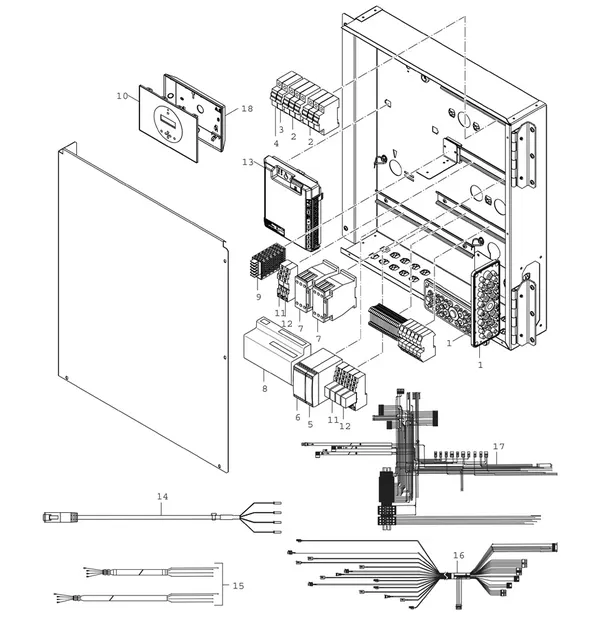 Exploded view Bosch Compress 7000 LW EHP 80-2 LW: Sturing