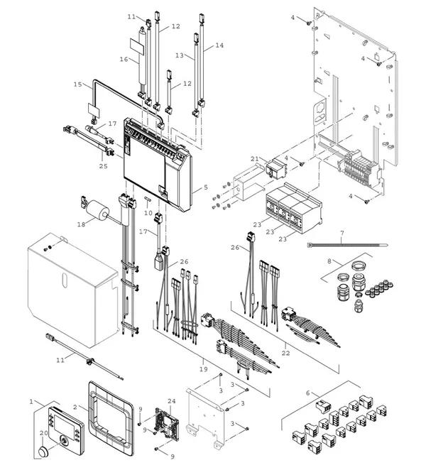 Vue éclatée Bosch Compress 3400i AWS (CS3400iAWS 14E) : Régulation
