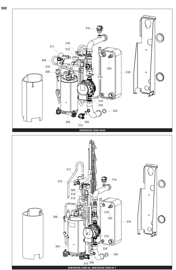 Exploded view Atag Energion ODM 40: Compressor