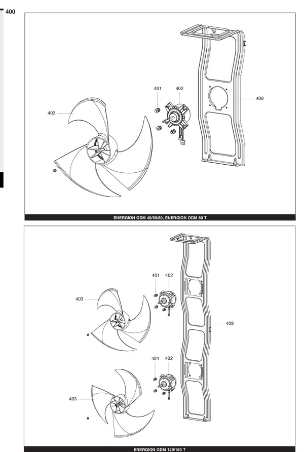Exploded view Atag Energion ODM 50: Ventilator