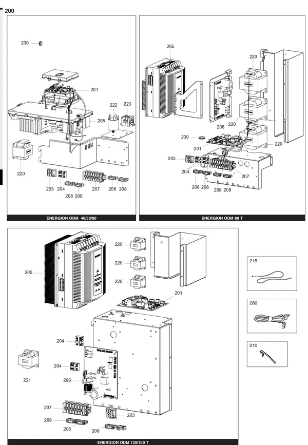 Exploded view Atag Energion ODM 80: Elektrische componenten