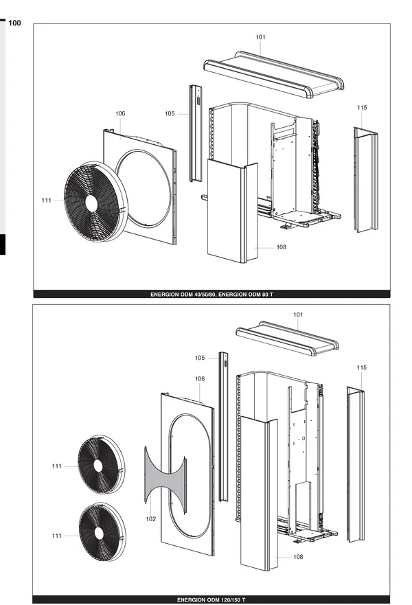 Exploded view Atag Energion ODM 80T: Mantel