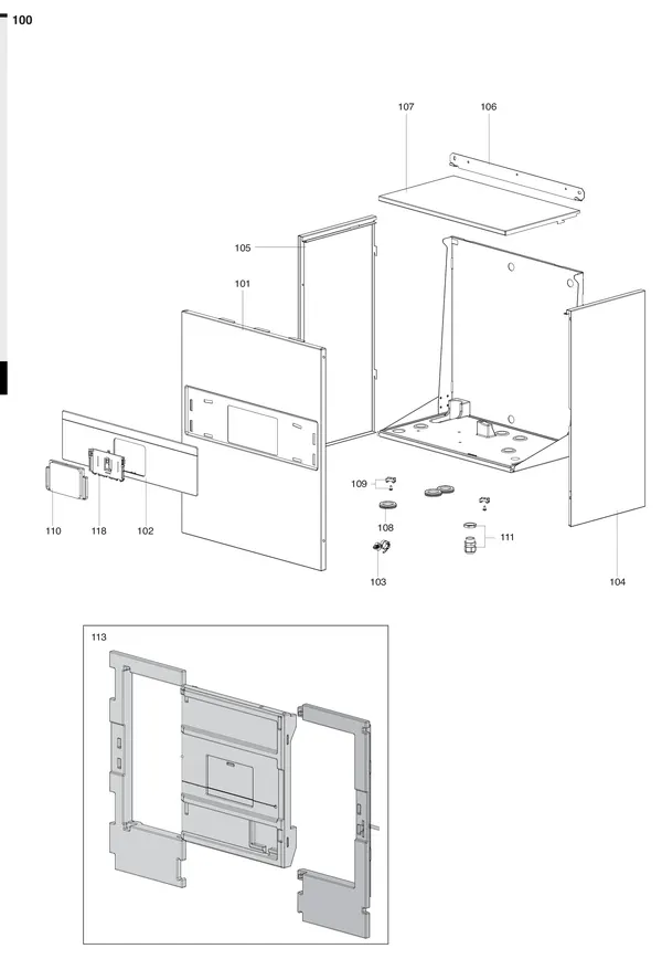 Exploded view Atag Energion IDU M-L: Mantel