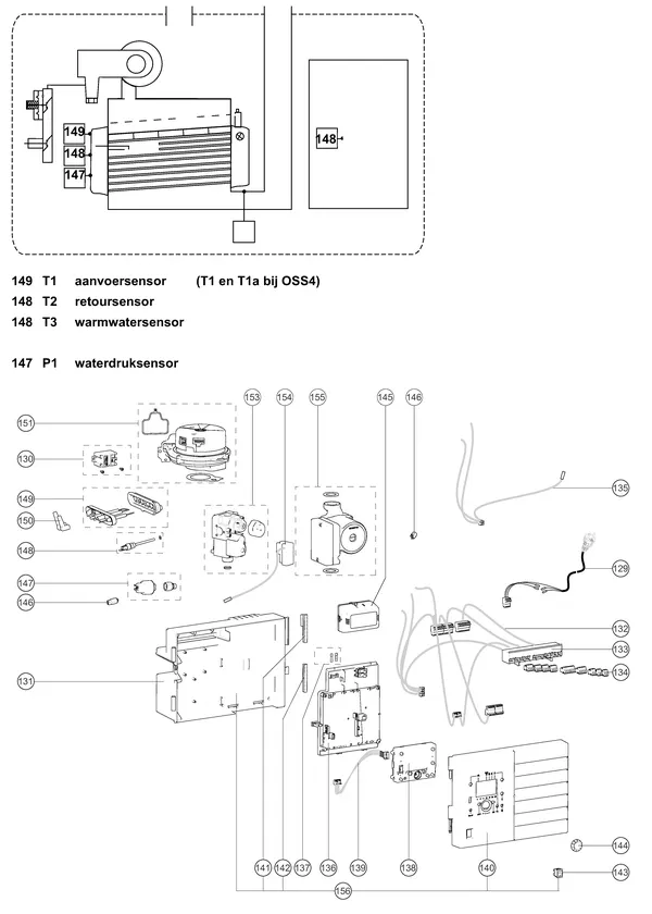 Exploded view Atag Q42CR | vanaf 2020 OSS3: Elektra