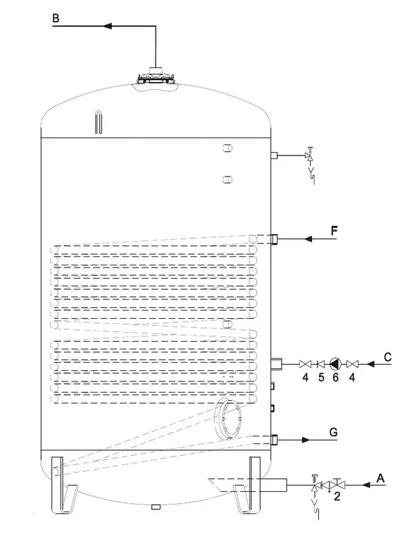Exploded view A.O. Smith IT 1500: Totaaloverzicht