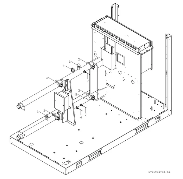 Vue éclatée Bosch Compress 3000 AWP (CS3000AWP 24) : Standard