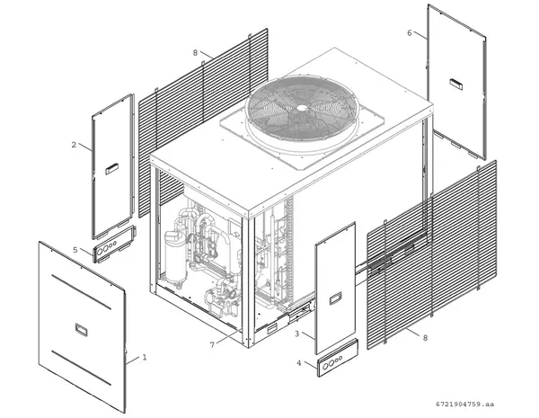 Exploded view Bosch Compress 3000 AWP (CS3000AWP 19 P): Plaat