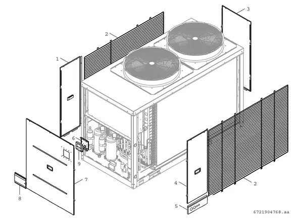 Exploded view Bosch Compress 3000 AWP (CS3000AWP 31 MB): Plaat