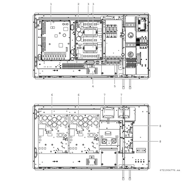 Exploded view Bosch Compress 3000 AWP (CS3000AWP 36 PC): Regeling