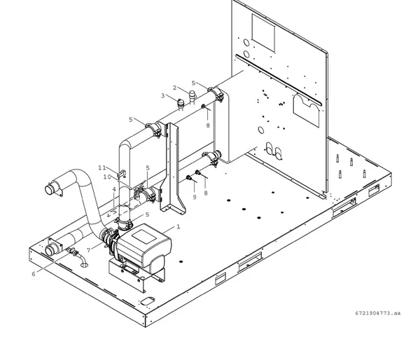 Exploded view Bosch Compress 3000 AWP (CS3000AWP 41 PC): Inverter pomp