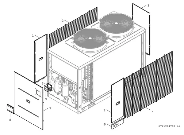 Vue éclatée Bosch Compress 3000 AWP (CS3000AWP 31 C) : Plaque