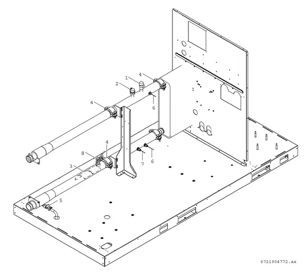 Vue éclatée Bosch Compress 3000 AWP (CS3000AWP 31 C) : Standard