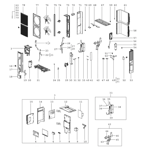 Exploded view Bosch Compress 2000 AWS (CS2000AWF 30 R-T): Totaaloverzicht 18