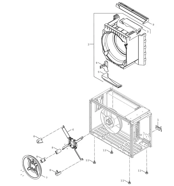 Exploded view Bosch Compress 5800i AW 5 OR-S: Behuizing epp