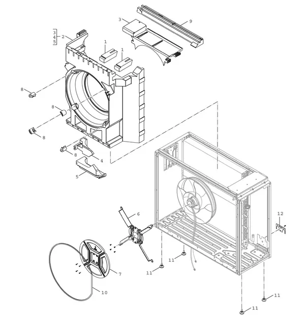 Exploded view Bosch Compress 5800i AW 10 OR-T: Behuizing epp