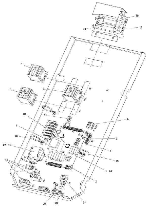 Exploded view Stiebel Eltron WPL 10 AC MIT R407C (07/2011): Elektra