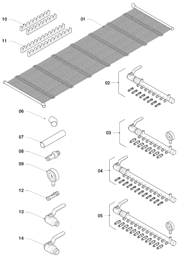 Exploded view Vaillant flexoTHERM VWF 57/4: Aardcollector