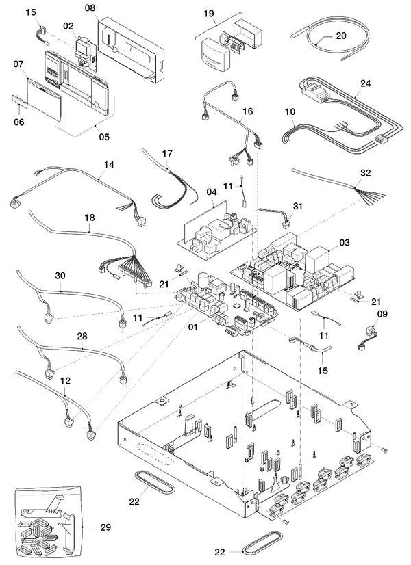 Exploded view Vaillant flexoTHERM VWF 57/4: Schakelkast