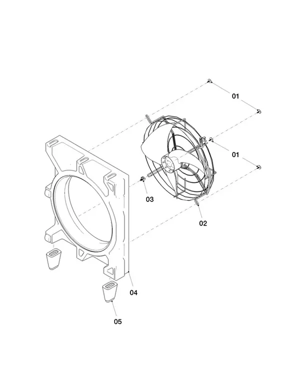 Exploded view Vaillant aroTHERM Split plus VWL 55/8.2 AS 230V: Ventilator