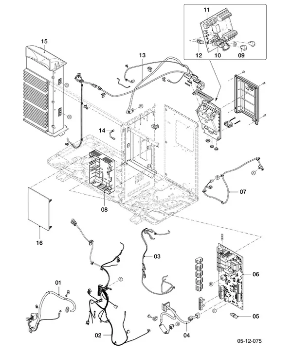 Exploded view Vaillant aroTHERM Pro VWL 55/7.1 A 230V: Schakelkast