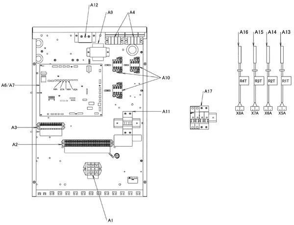 Exploded view Daikin EHBH11CB3V | wandmodel 11kW: Schakelkast