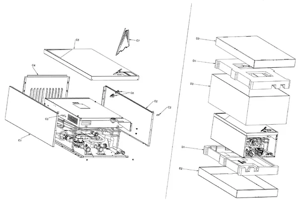Exploded view Daikin EHBX08CB3V | wandmodel 8kW: Mantel